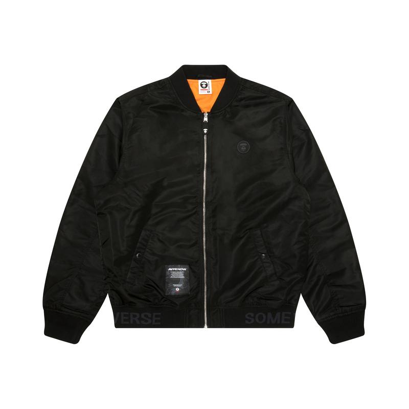 Aape By *A Bathing APE® Logo patch Bomber Jacket AAPLJM7664XXN