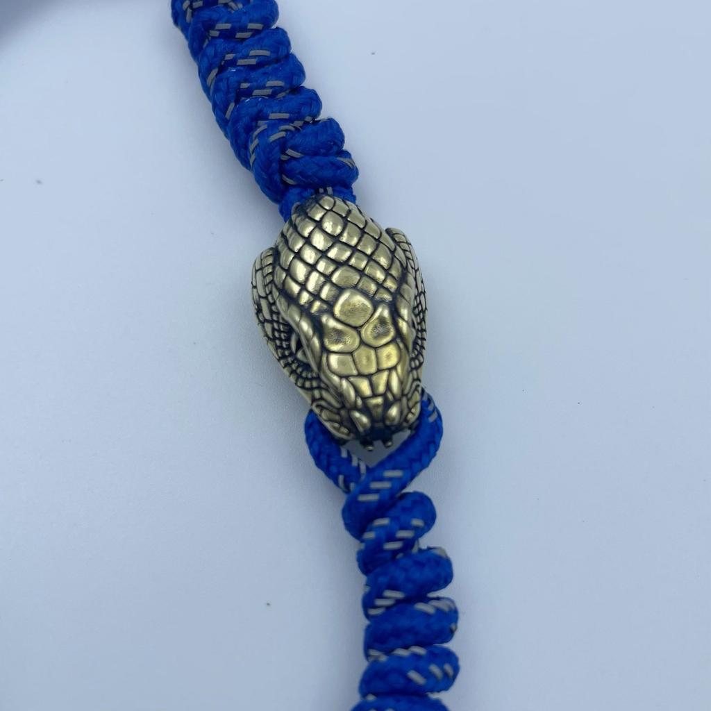 Unique Snake Head Metal Beads Pendant for Paracord and DIY Enthusiasts Jewelry Making Paracord Bead