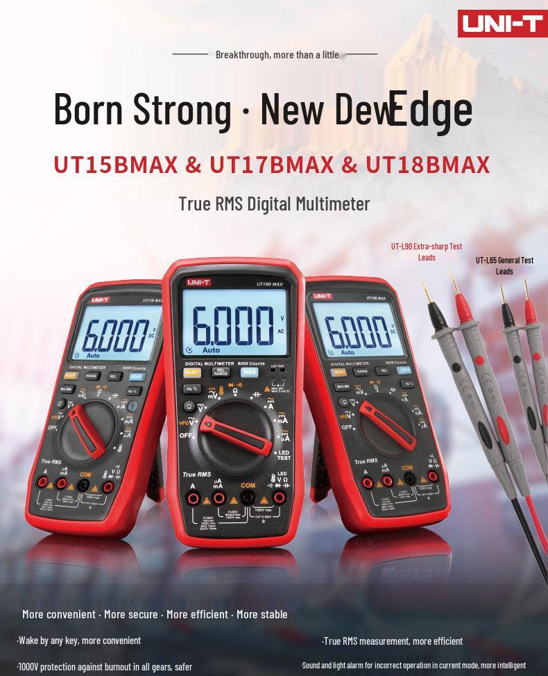 UNI-T UT15B/17B/18B Макс. Цифровой мультиметр True RMS высокой точности