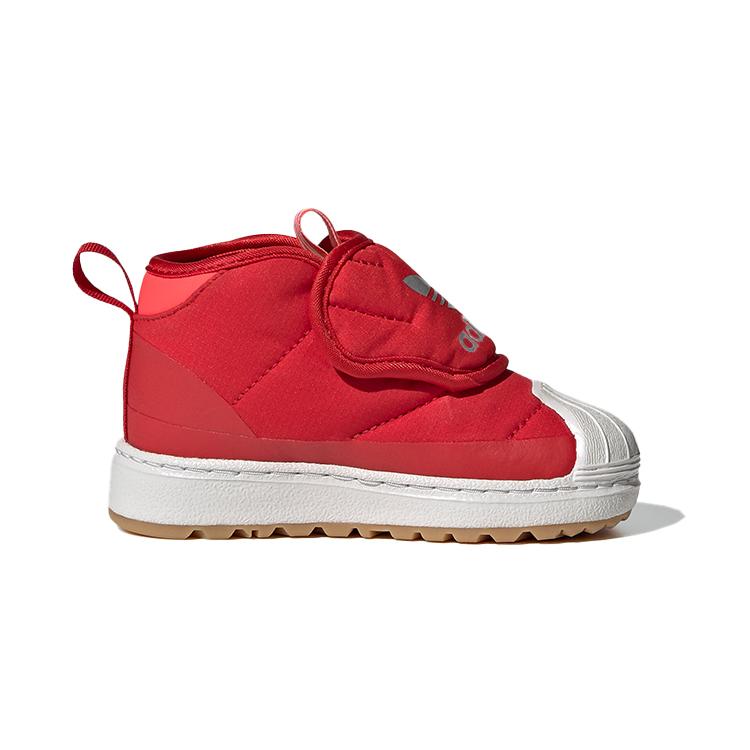 adidas Оригинальные SUPERSTAR 360 Высокие детские кроссовки Красные для младенцев и малышей FW1120