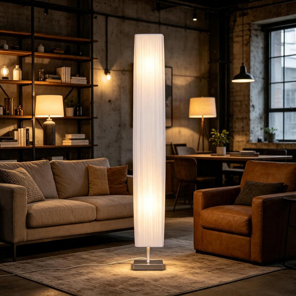 Pretty Freestanding Column Lamp, Designer Bedroom Floor Lamp, Living Room Floor Lamp with Slim Design (1pcs Floor Lamp only, bulbs not included)