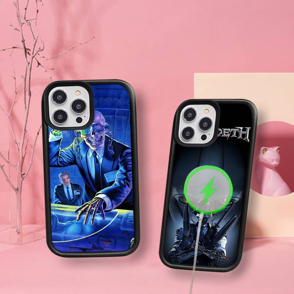 M-Megadeth Logo For Magesafe Magnetic Wireless Phone Case For IPhone 17 Pro Max Air 13 12 Mini 16 15 14 11