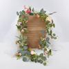 Yousheng Artificial Eucalyptus Garland with Peony Flower Faux Floral Greenery Garland for Wedding Party Table Centerpiece Room Backdrop Decor