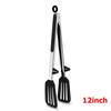 LMETJMA Kitchen Tongs Silicone Food Tongs Non Stick Cooking Serving Tongs For BBQ Salad Steak Pasta Spaghetti Noodles JT302