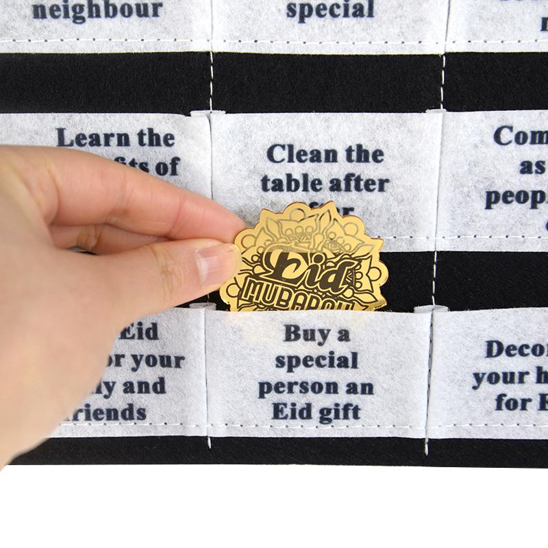 Eid Mubarak Countdown Felt Calendar Ramadan Decoration For Home 2024 Islamic Muslim Party Supplies Ramadan Kareem Kid Gift Favor
