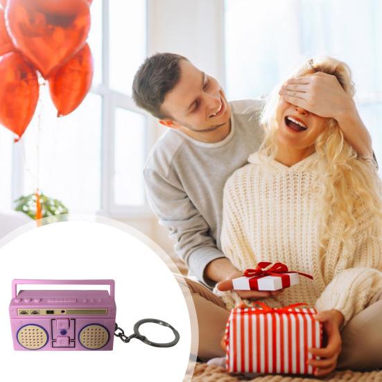 Мини-диктофон брелок ретро-магнитофон брелок записываемый винтажный брелок кулон рюкзак подвесной аксессуар