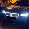 Car Double Line Front Luminous Grille Led Light Racing Grille For BMW 5 Series F10 F11 F18 2010-2017 ABS Black Body Kits Tuning