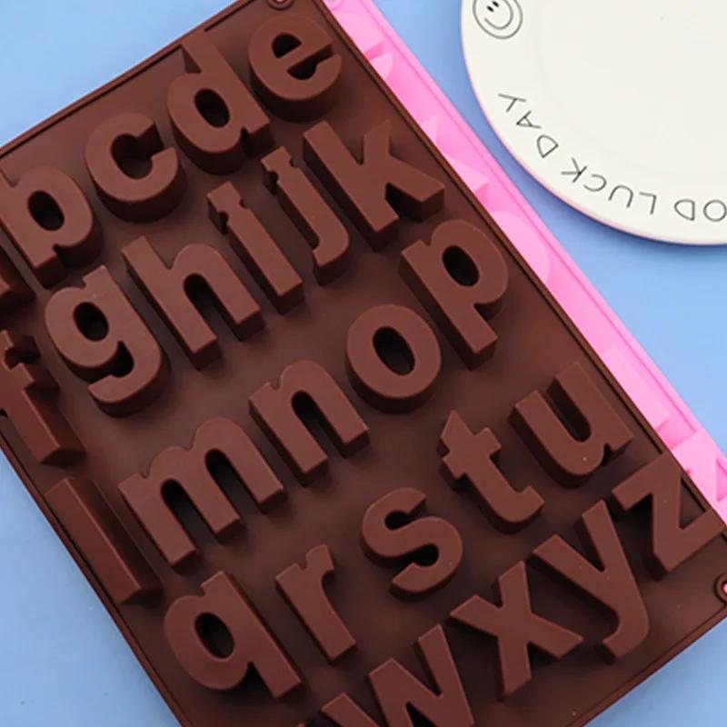 English Letter Silicone Molds Plaster Number Candle Molds Concrete Capital Letter Molds Lowercase Letters Digital Clay Mold Grey