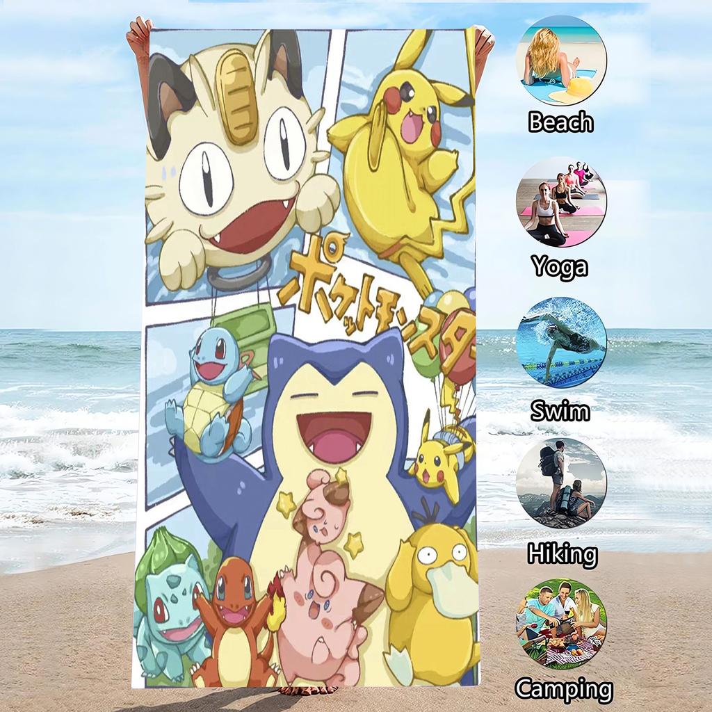 Electric Mouse Shower Cartoon Large Microfiber Travel Picnic Pool Cute Towel for Kid Bathroom Women Bathroom
