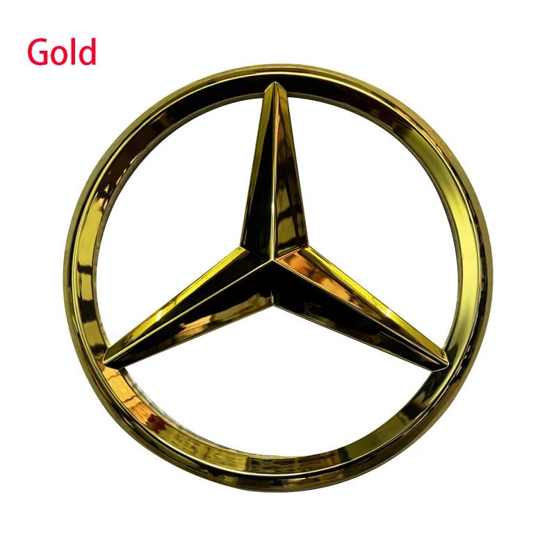 UOVMP1 C200 E300 Hot 2026 New For Benz ABS Car Front Grille Badge Decal Cover Emblem for Mercedes Benz W204 W205 W210 W211 W212 W213 C