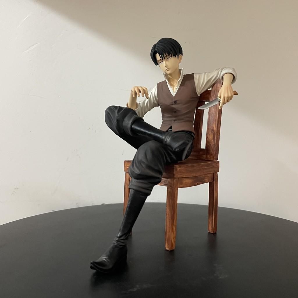 Attack On Titan Levi Ackerman Pvc Figurine Collectible Desk Decor For Fans