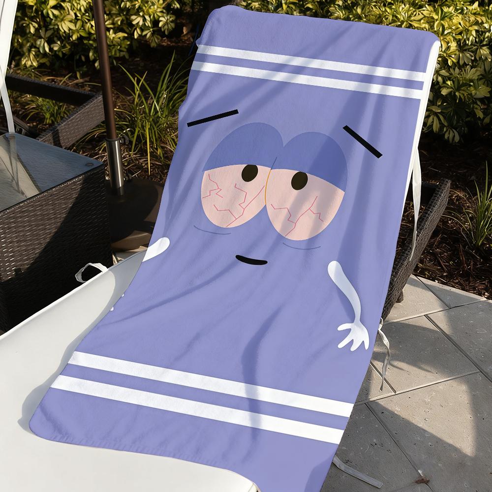 Мультяшное Забавное Полотенце T-Towelie Быстросохнущие Пляжные Полотенца Подходят Для Бассейнов, Кемпинга, Йоги И Тренажерного Зала