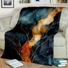 3D Luxurious Colour Blue Green Gold Marble Pattern Blanket,Soft Throw Blanket for Home Bedroom Bed Sofa Travel Cover Blanket #(1)
