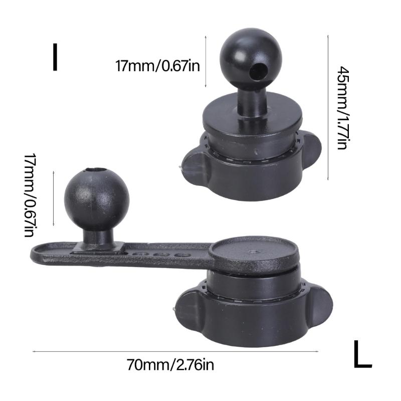 Adjustable 17mm Ball Joint Extension Arms Bracket Suitable For Car Air Vent Phone Stand And Navigation Mounting Solution