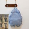 Cotton School Bag With Waterproof Feature And Grid Pattern For Teens And Adults