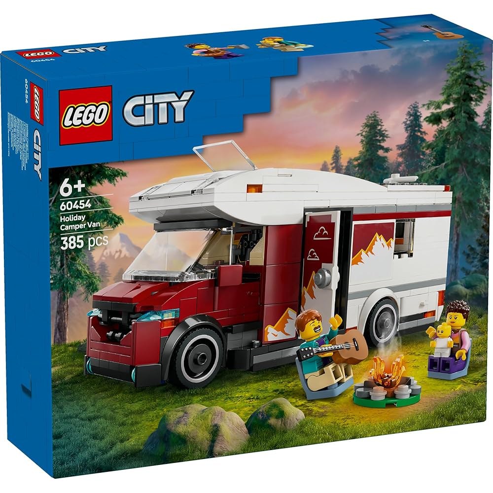 Набор для сборки LEGO City Праздничный кемпер, 6-9 лет, Машина, Блоки 60454