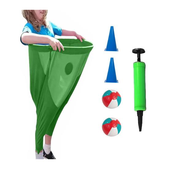 Бабушкины штаны Набор для садовой игры Гигантская игра для вечеринки на открытом воздухе с прыгучими мячами и конусами-маркерами Веселая семейная встреча Игра для взрослых во дворе для групп