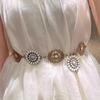 Vintage Bohemian Ethnic Style Waist Chain Female Heavy Industry Flower Inlay With Skirt Dress Belt Metal Waist Seal