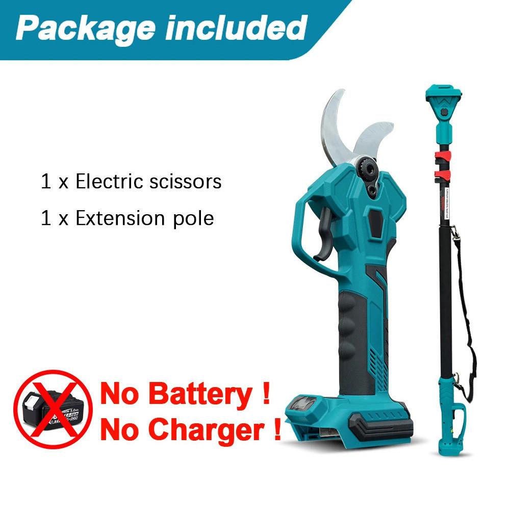 35mm 2.8m Telescopic Extension Pole Portable Electric Pruner Orchard Shrub Pruning Branch Cutter Brushless High Branch Shears