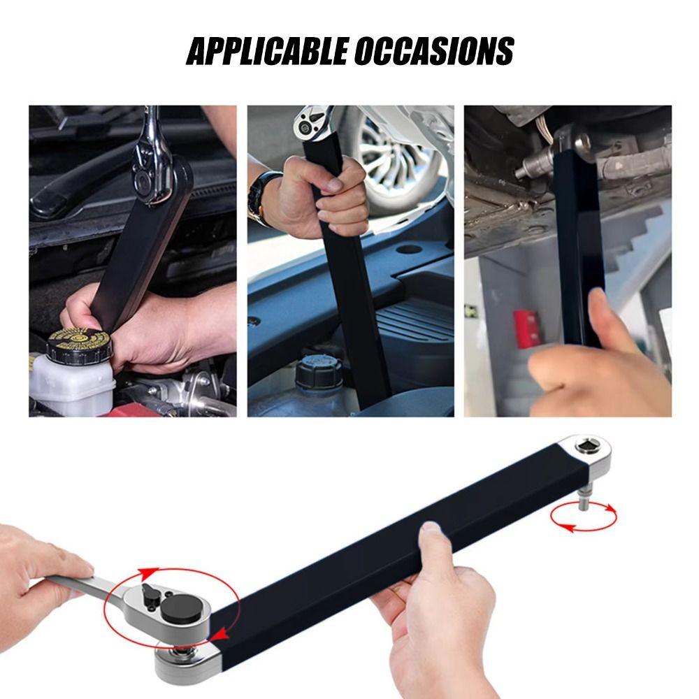 4 адаптера удлинителя ключ инструмент для узких пространств 1/2" 1/4" 3/8" Профессиональный смещенный удлинитель ключ головка трещотка