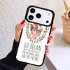 ВЕГАНСКИЕ ЦИТАТЫ Кролик ЛЮБОВЬ ОВОЩИ Чехол для телефона Для iPhone 17 Air 16 15 14 13 12 11 Pro Max Plus