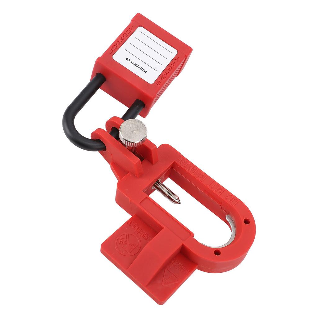 Miniature Circuit Breaker Lock Plastic Casing U Type Circuit Breaker Lockout Device with 2 Keys