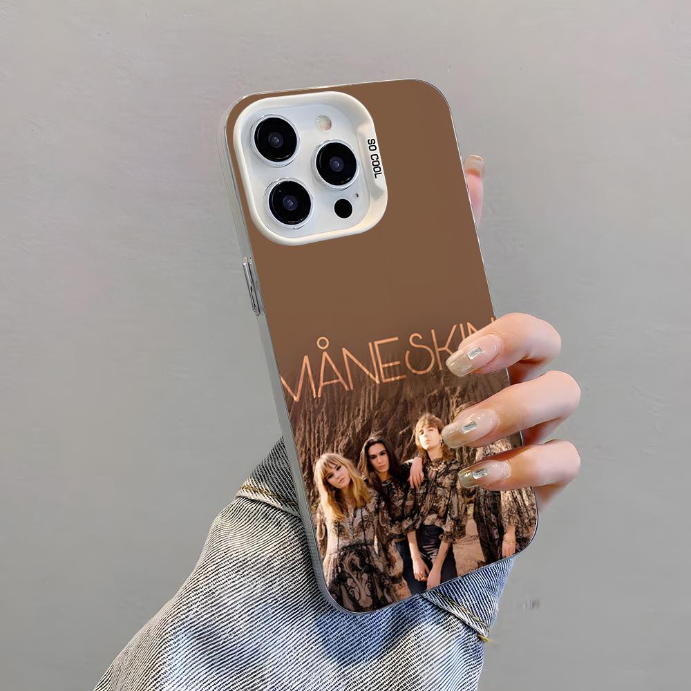 Чехол для телефона рок-группы M-Maneskin Для IPhone 17 Pro Max 15 Pro 16 14 Plus 12 13 Mini 11 Pro Ударопрочный Цветной Чехол