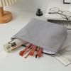 Compact Travel Makeup Bags for Women Vertical Striped Portable Cosmetic Storage