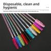 50Pcs Disposable Eyelash Brushes Bendable Crystal Eyebrow Brush Lash Extension Brushes Spoolies Mascara Wand Beauty Makeup Tools