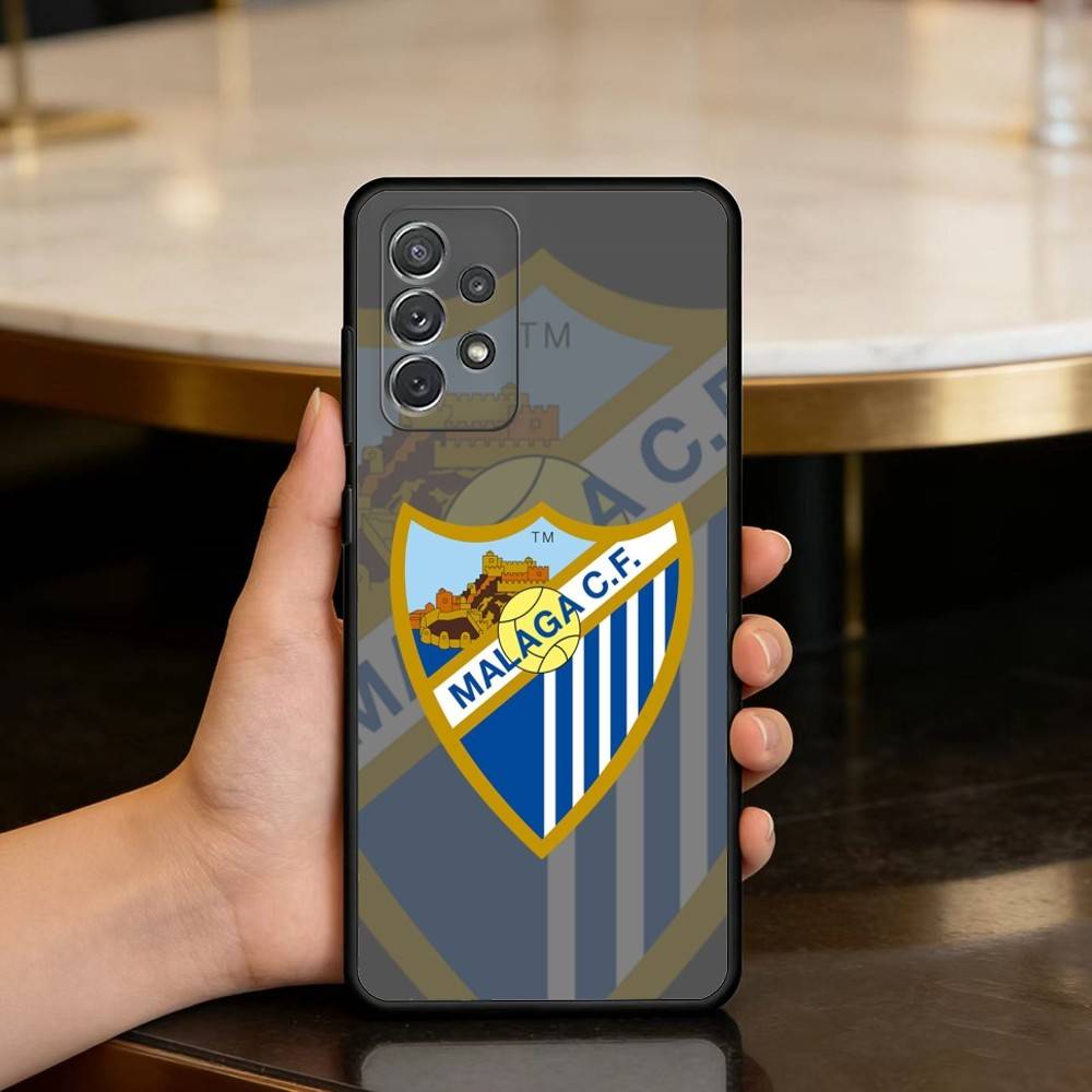 M-Malaga-GA C-CF Phone Case For Samsung Galaxy A73,A72,A71,A70,A53,A52,A51,Soft Silicone Black Cover