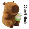 22Cm Cute Kapibala Capybara Plush Toy Cartoon Capybara Holding Ice Cream Coconut Stuffed Soft Animal Pillow Doll Creative Gift