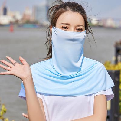 Солнцезащитный щиток для лица Ice Silk Защита шеи Летняя защита для верховой езды Активный отдых на свежем воздухе Путешествия шейный платок