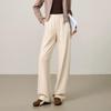 Yiyang Women's Acetate Wool Draped Wide-Leg Trousers
