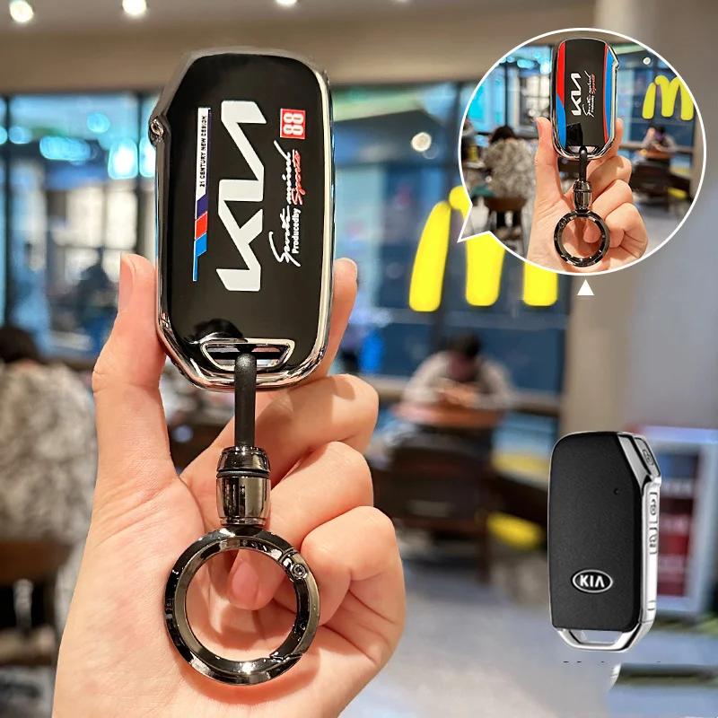 RGC1 Чехол-держатель для корпуса брелока автомобиля из ТПУ Для KIA Ceed Sportage R GT Stinger Cerato Sorento Forte Niro Soul Telluride Аксессуар