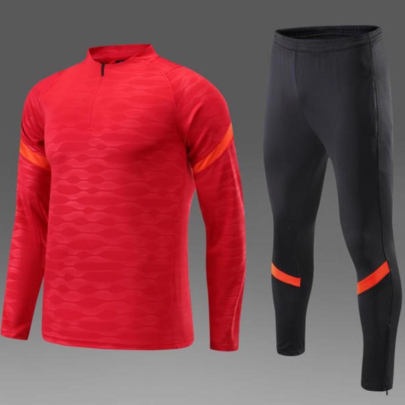 Unisex Long Sleeve Half-Zip Sport Training Set Running Football Basketball Outdoor Fitness