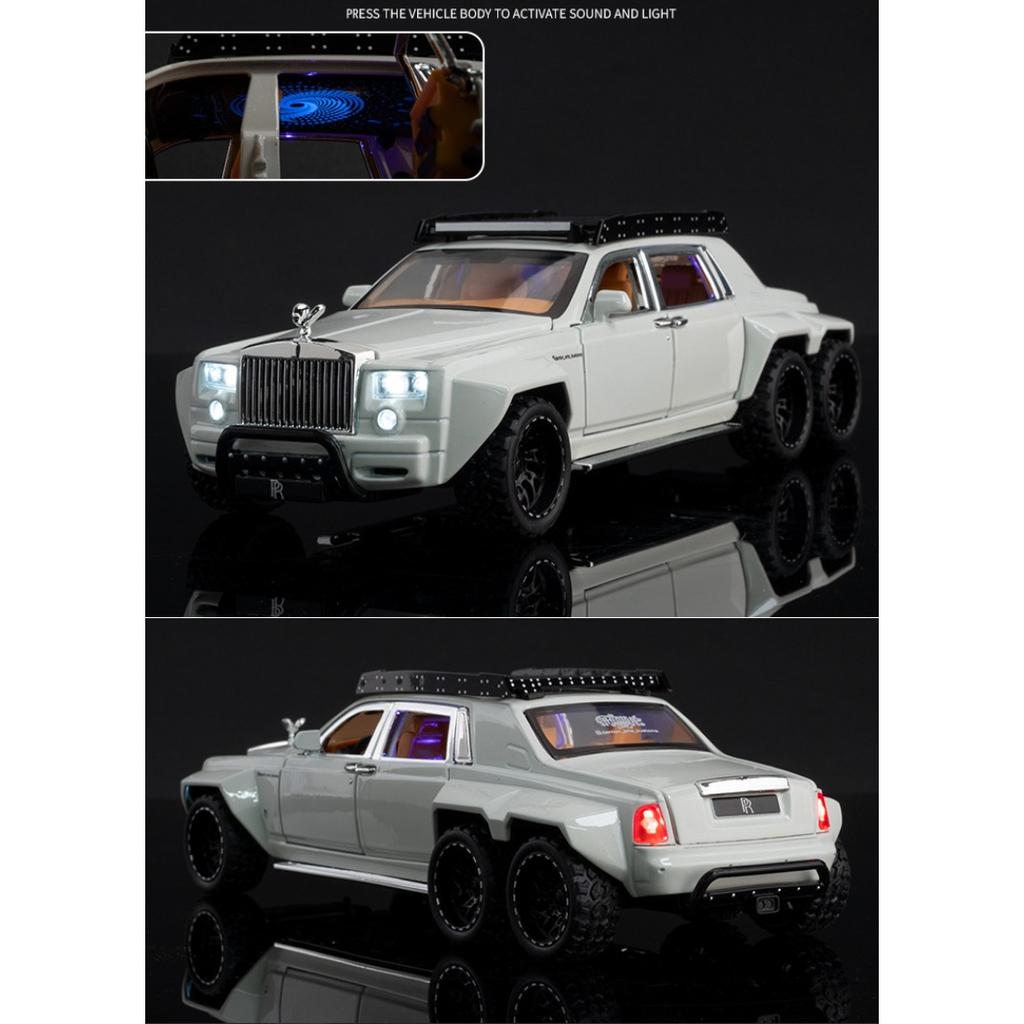 Литая модель автомобиля Rolls-Royce Phantom 6x6 Alloy Pickup 1/32 - Звук и свет в подарок