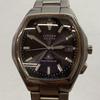 Б/у 04w6674[Б/у] CITIZEN Citizen ATTESA E411-T006728 Eco Drive Солнечные Радиоуправляемые Черный Циферблат Нержавеющая Сталь Бочкообразный Тип Часы [Магазин Хатиодзи]