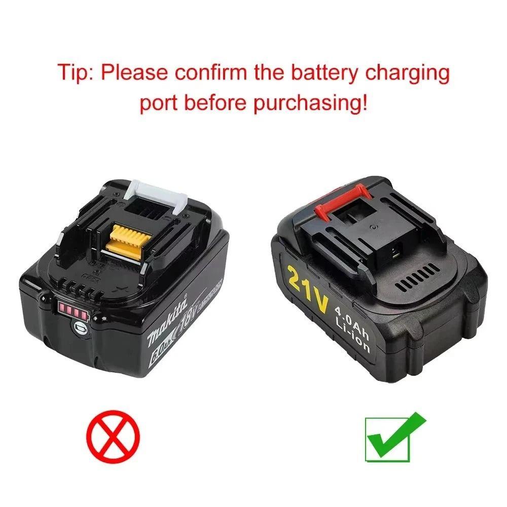 1Pcs 2 Ways Battery Charger Power Tool Accessory  For Makita 18V 21V Battery BL1415/1815/1830/1850