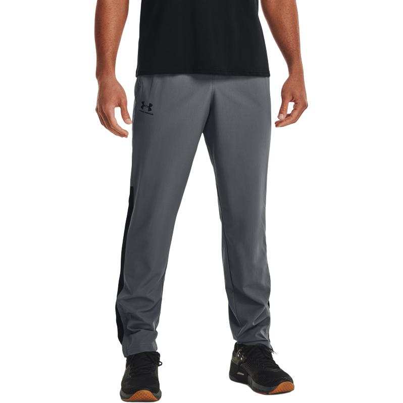 Under Armour Однотонные прямые повседневные спортивные брюки с цветными блоками, мужские низы, серые 1352031-012