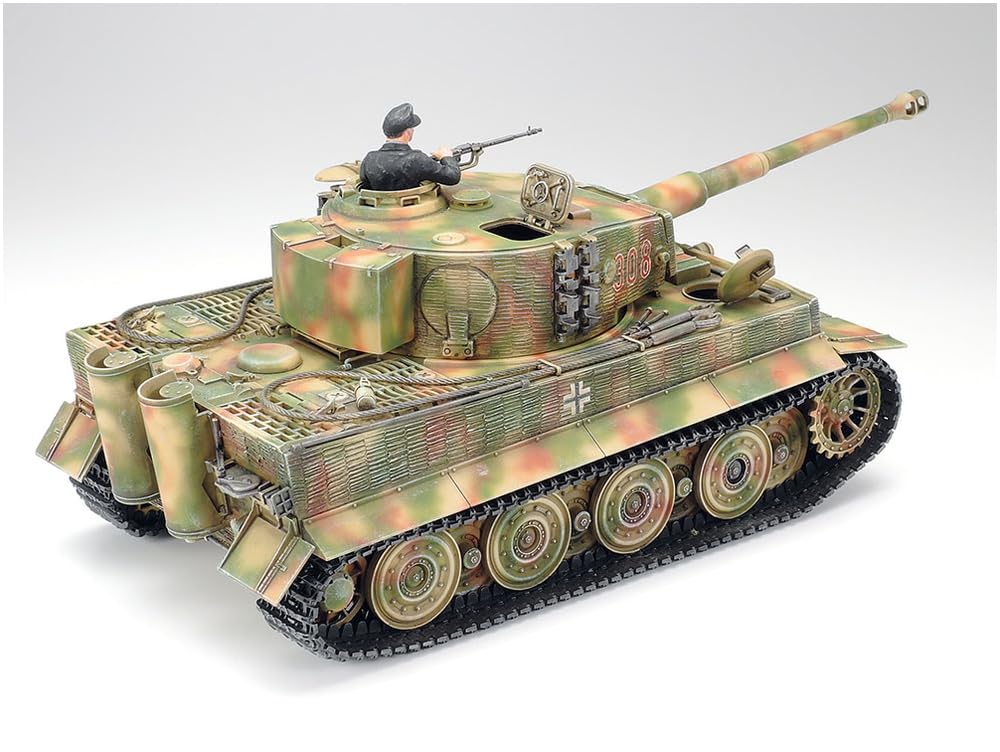 Tamiya 1/35 Military Miniature Series No. 146 German Army Tiger I Heavy Tank Late Production Plastic Model 35146