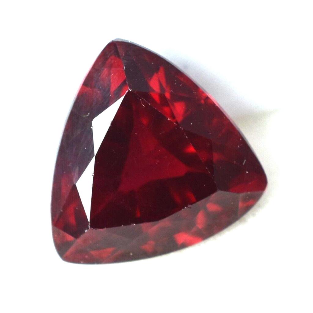 A+ NATURAL Ruby Trillion Shape Bloody RED 4.85 Ct CERTIFIED Rare Loose Gemstone