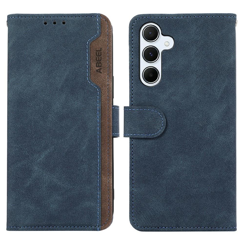ABEEL For Samsung Galaxy S26+ Case Color Splicing Leather Flip Phone Cover RFID Blocking