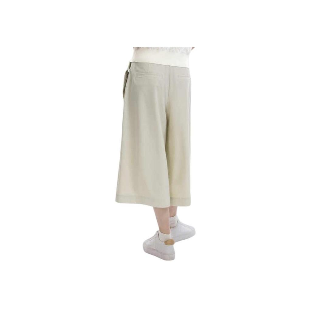 Fila Emerald Woven Simple Commuter Loose Wide Leg Cropped Casual Pants Women Bottoms Georgette F11W334809FLK