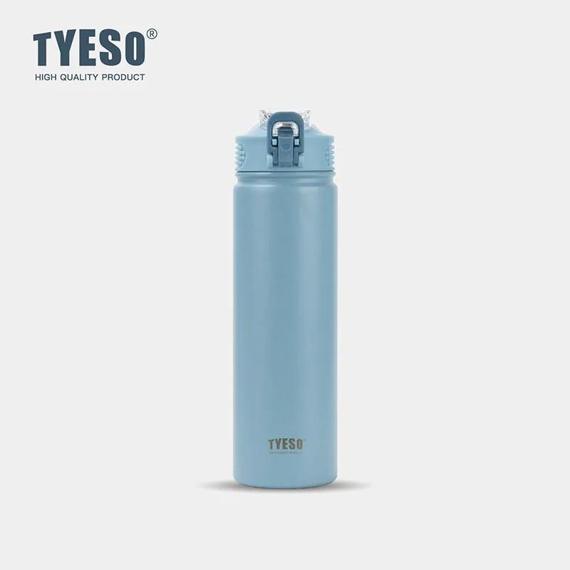 Tyeso Water Bottle with Lid Insulated Stainless Steel Thermos Travel Sports Water Bottles For Cold and Heat Thermal Mug
