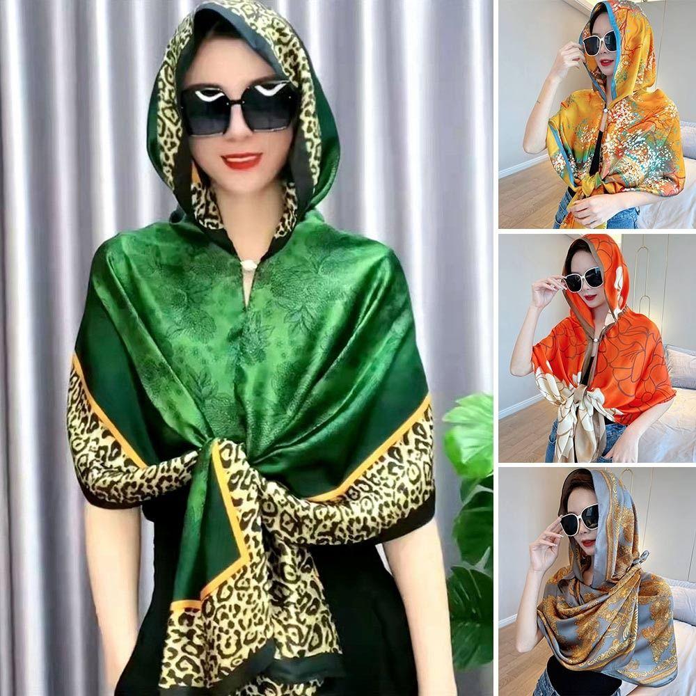 With Buckle Muslim Turban Sun-Resistant Headscarf Fashion Baotou Hat Women