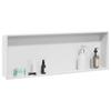 Shower Shelf in White 90 x 30 x 9.5 cm Stainless Steel