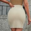 Женская эластичная мини-юбка с высокой талией на кулиске, облегающая бедра
