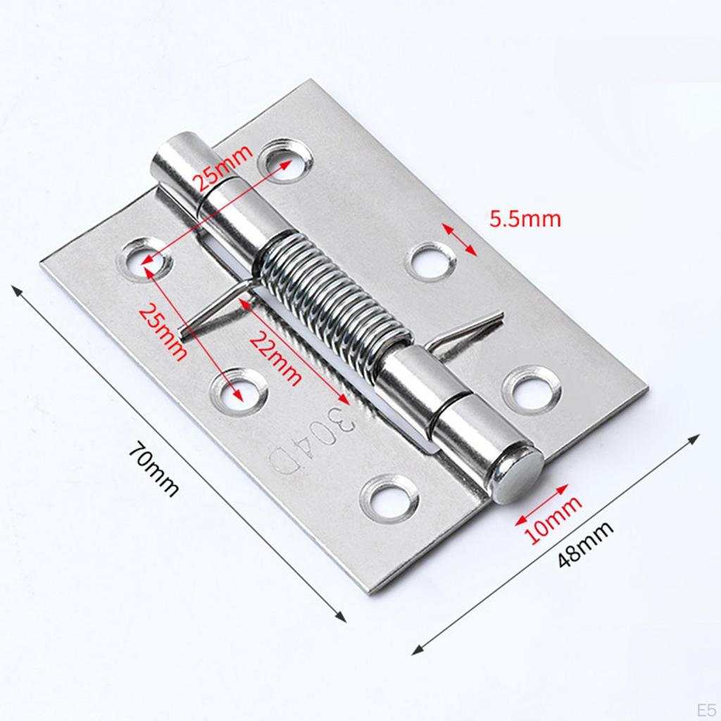6 шт. пружинных дверных петель для гаража, сменная фурнитура из нержавеющей стали