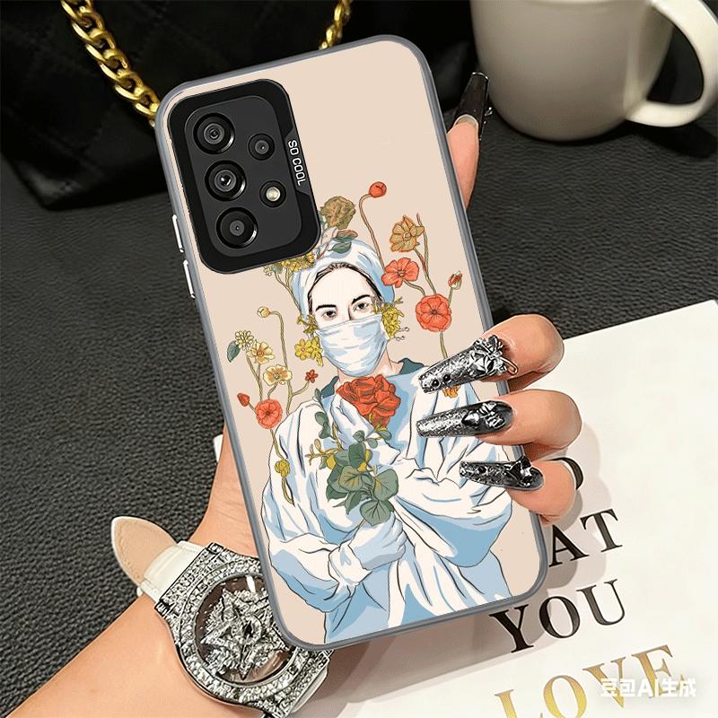 Doctor Nurse Cartoon Shockproof Phone Case for Samsung A17 A16 A15 A14 A37 A57 A36 A56 A26 A35 A55 A25 A34 A54 A24 A13 A23 A33 A