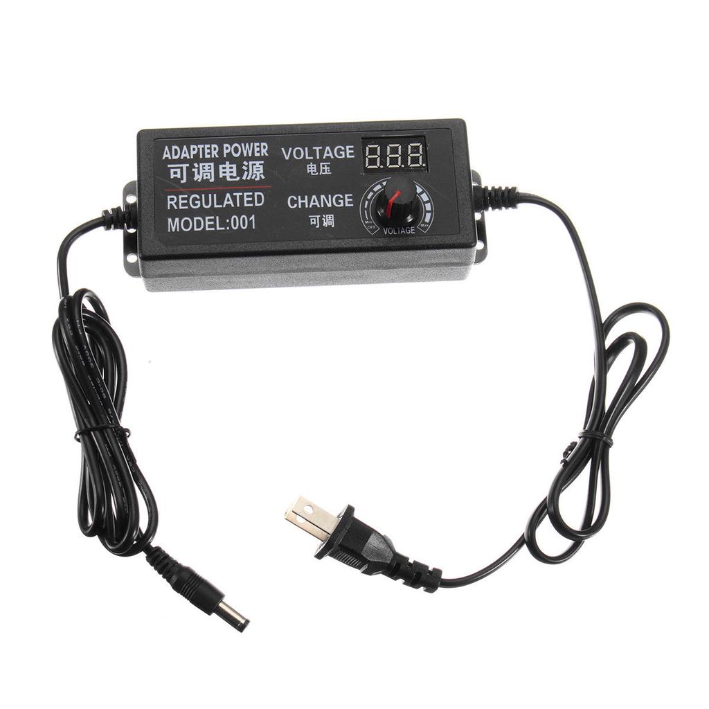 Adjustable AC To DC 3V 9V 12V 24V Universal Power Adapter Supply Display Screen Power Switching